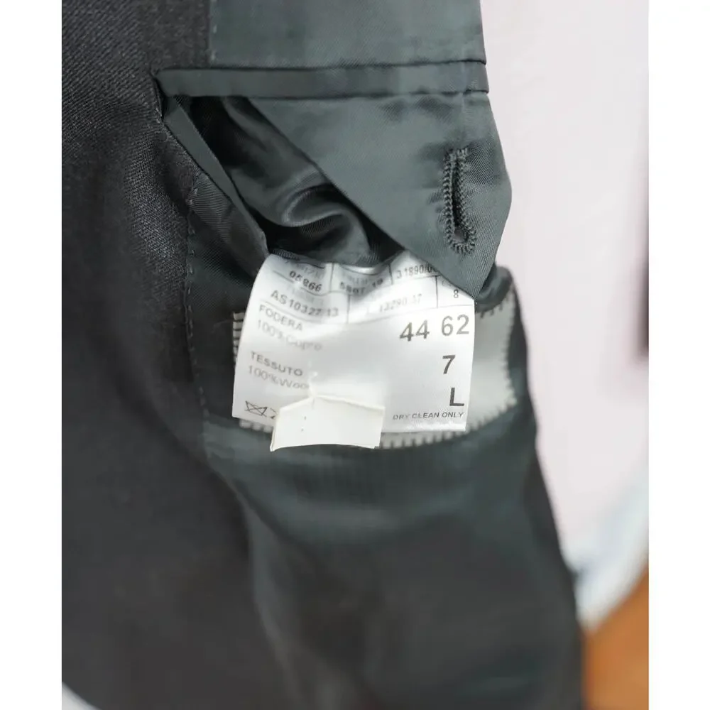 $1,895 CANALI - Solid Gray Wool Blazer - 52L US